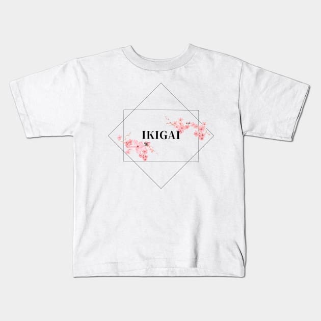 IKIGAI Kids T-Shirt by kanchan